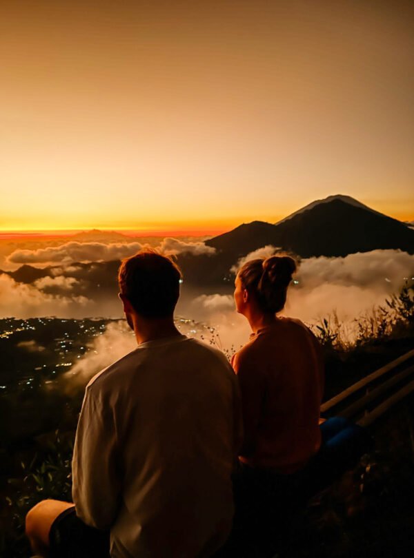 Mount Batur sunrise view inBali